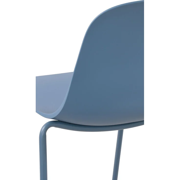CLP 2er Set Stühle Hardin, stapelbare gartenstühle, wetterfest und UV-beständig,blau – Bild 6