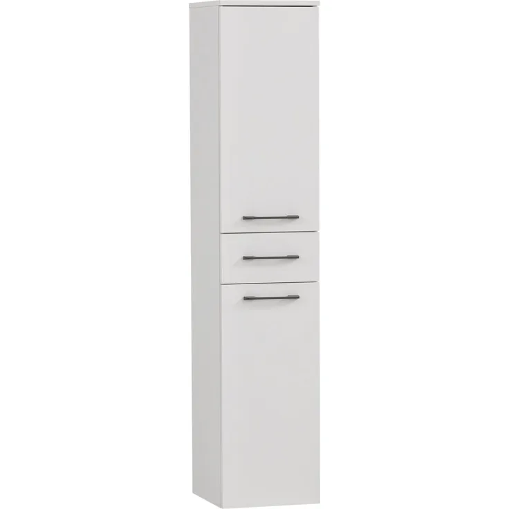Schildmeyer Hochschrank Maxim 154805, mattweiß, 32,7 x 35,3 x 159 cm