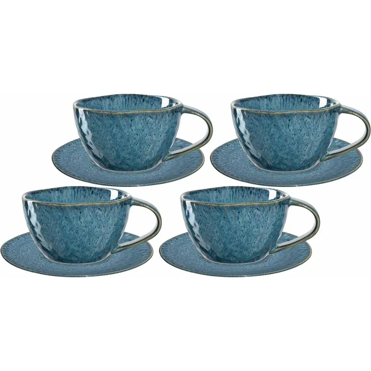 Leonardo MATERA Cappuccino Set blau 8-teilig