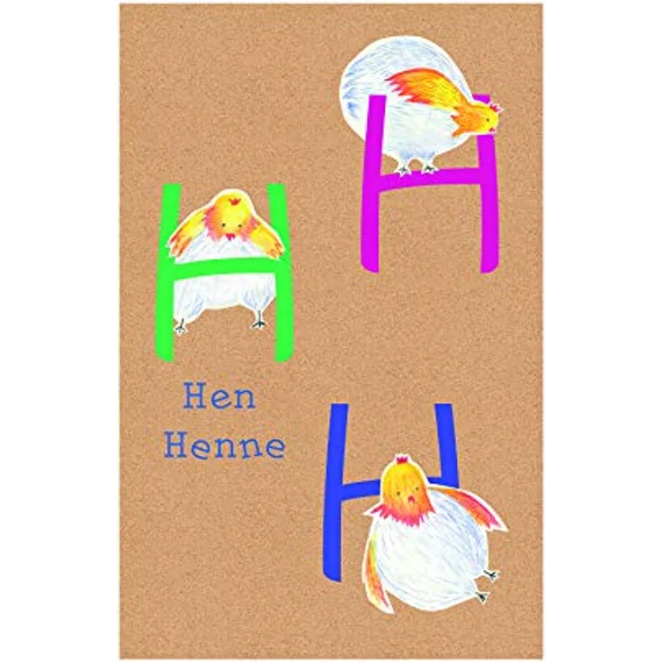 Komar ABC Animal H, Wandbild Poster für Kinderzimmer, 50 x 70 cm, fotorealistischer Druck auf Premium-Fotopapier, ohne Rahmen, MADE IN GERMANY