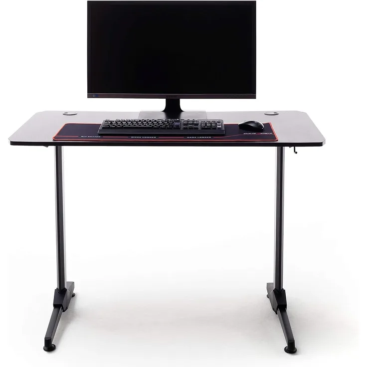 Robas Lund 'DX Racer 8' Schreibtisch, Schwarz Carbonlook, 110 x 75 x 60 cm