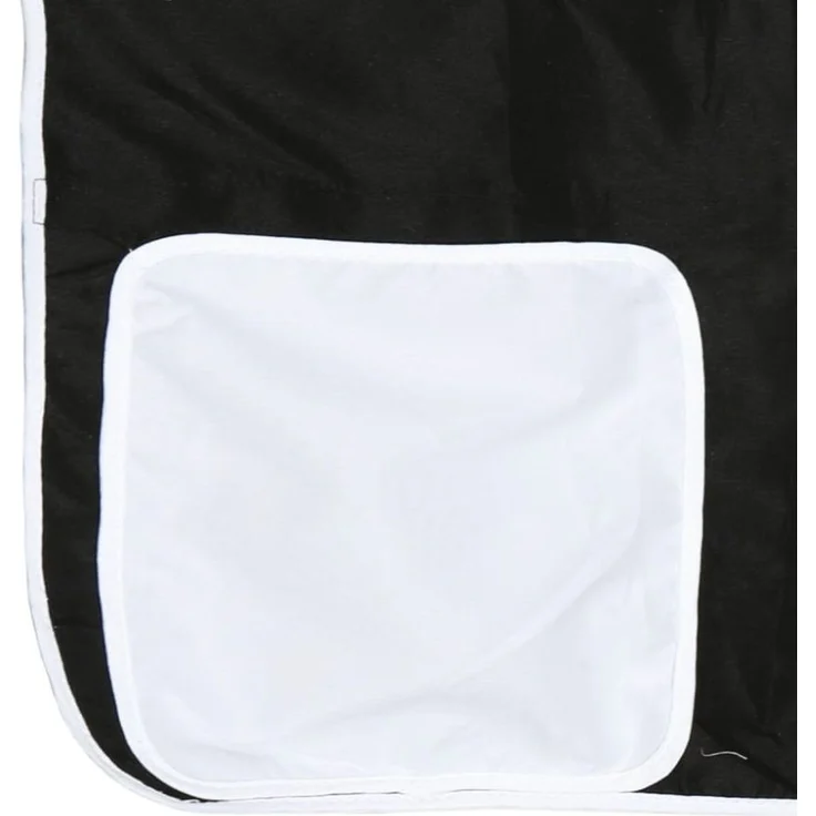 vidaXL Kinderhochbett mit Tunnel Weiß & Schwarz 90x190 cm Kiefernholz 3283853 – Bild 6