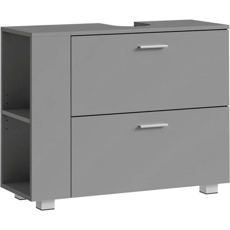 VASAGLE Waschbeckenunterschrank Badschrank offene Fächer an einer Seite, rechts oder links austauschbar – Bild 4