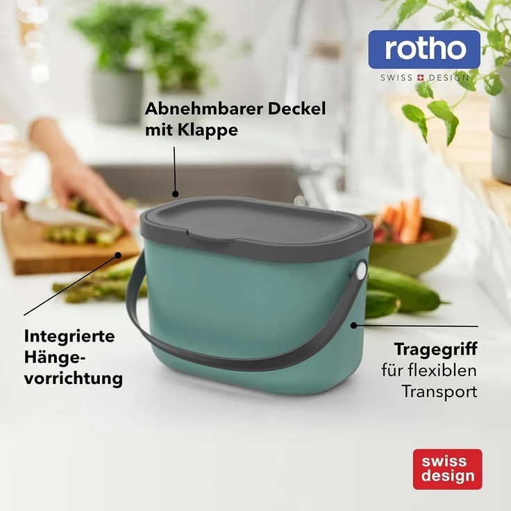 Rotho Mülltrennungssystem 3,2 L Albula cappuccino – Bild 7