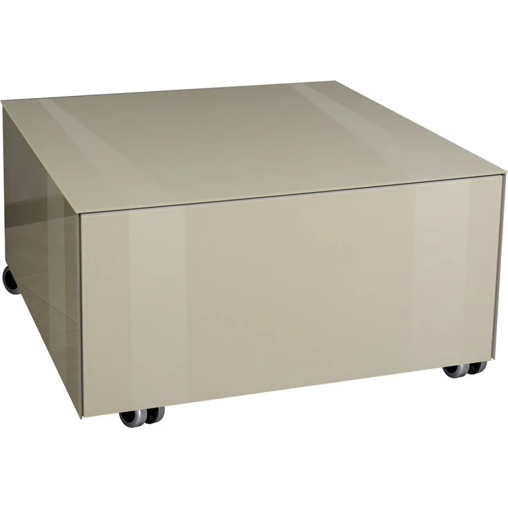 Mäusbacher Couchtisch Nova, Couchtisch auf Rollen BHT 75/42/75 cm mit 1 Schublade, 1 offenes Fach