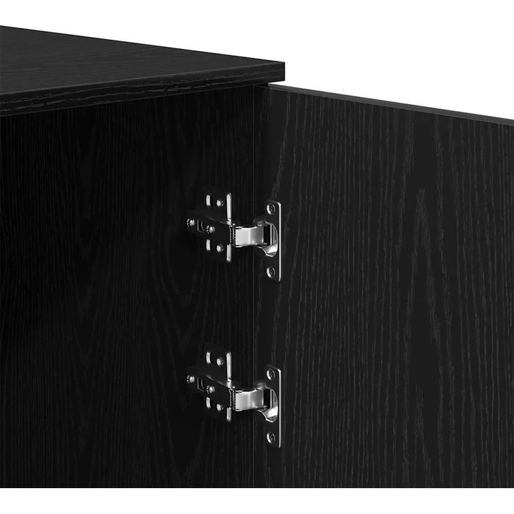 vidaXL Lagerschrank Schwarz 40 x 45 x 103,5 cm Holzwerkstoff 859034 – Bild 9