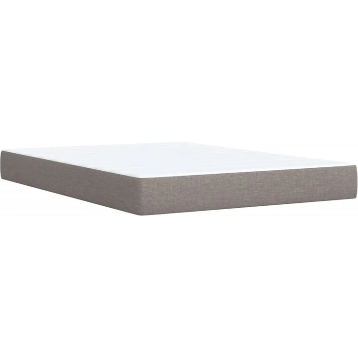vidaXL Boxspringbett mit Matratze Taupe 140x200 cm Stoff 3289021 – Bild 10