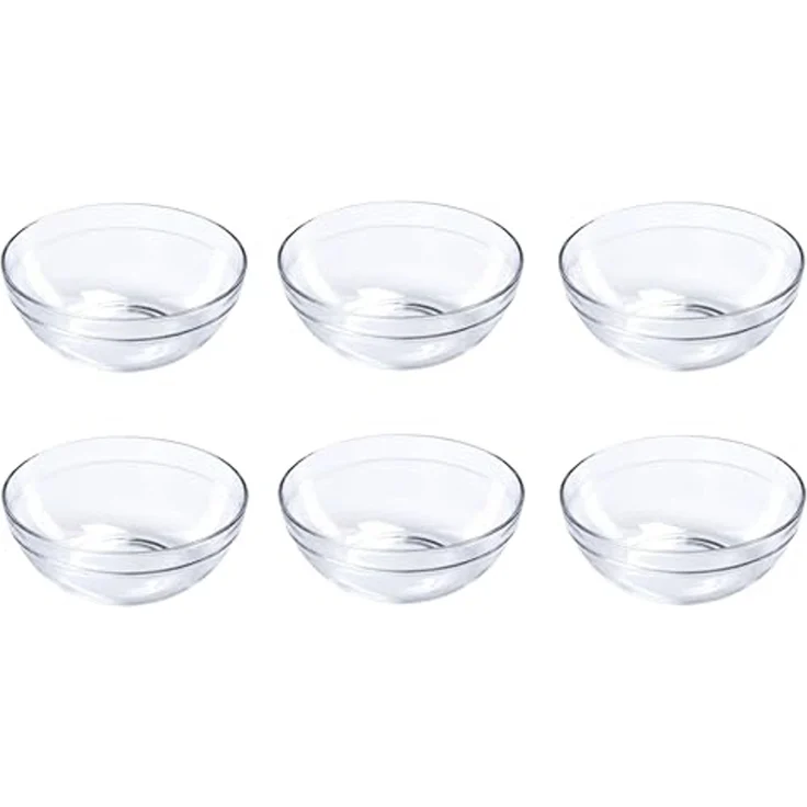 Provance Dipschale Dipschalen Schüsseln aus Glas Ø 9cm 12cm Glasschälchen für Dips, (Set, 12-tlg), spülmaschinengeeignet – Bild 1