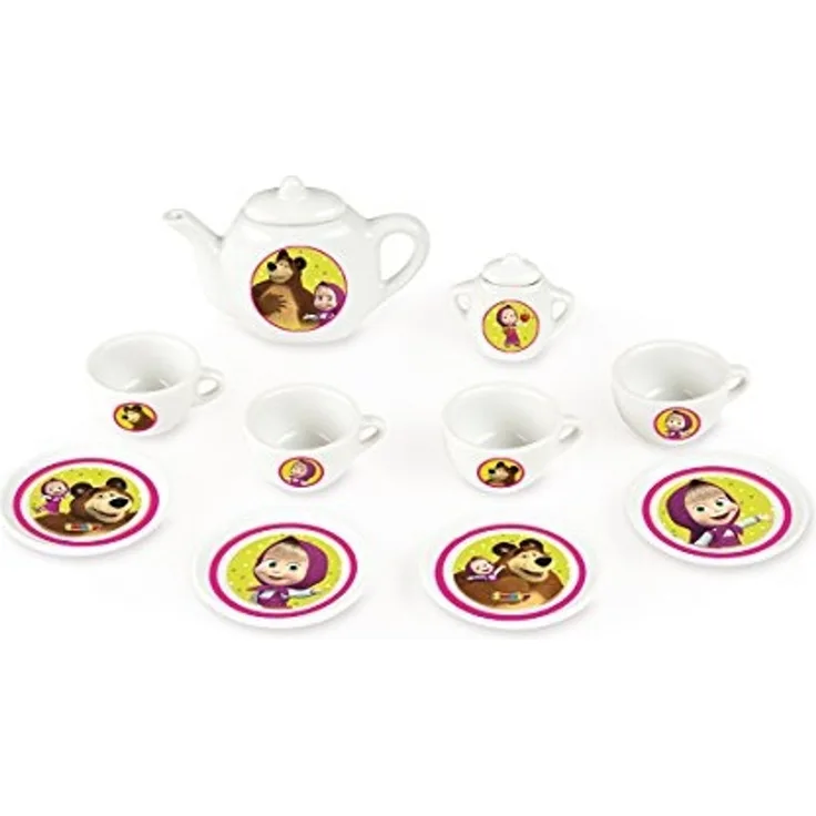 Smoby 310514 - Mascha Porzellan Kaffee Geschirrset