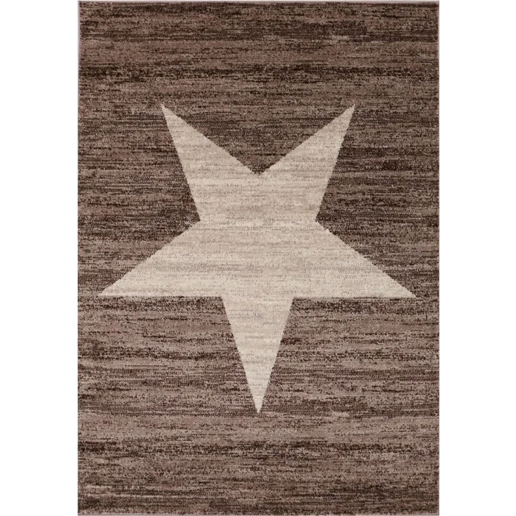 Vimoda Teppich Wohnzimmer Stern Muster Rot, Rechteckig, Läufer Rot Stylish Jugendzimmer Kurzflor – Bild 1