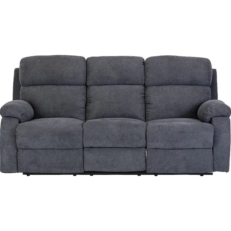 Vente-unique - Relaxgarnitur 3+1 - Stoff - Anthrazit - TOLZANO