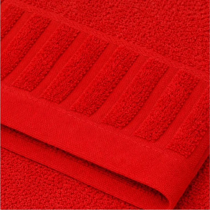 Duschtuch uni rot 70 x 140 cm – Bild 2