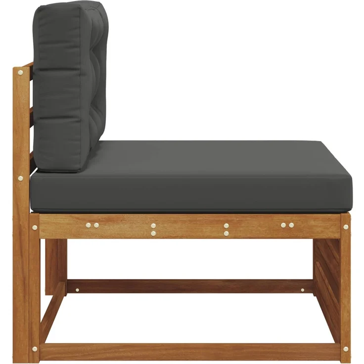 vidaXL Outdoor Mittelsofa Massivholz Akazie Natur 900565 – Bild 4