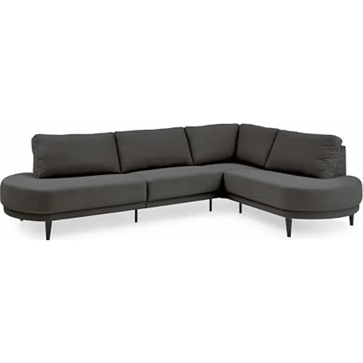 ATLANTIC home collection Ecksofa Ronny, BxTxH: 279 x 113 x 82 cm, Ecke wahlweise re/li montierbar