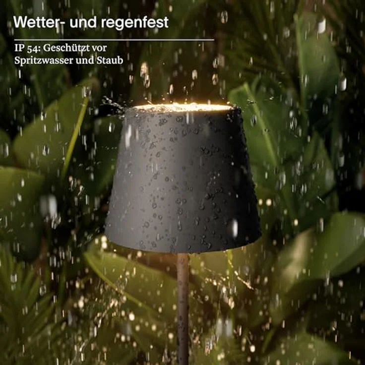 SIGOR LED Tischleuchte Akku-Tischleuchte, Dimmbar, LED fest integriert, Warmweiß – Bild 7