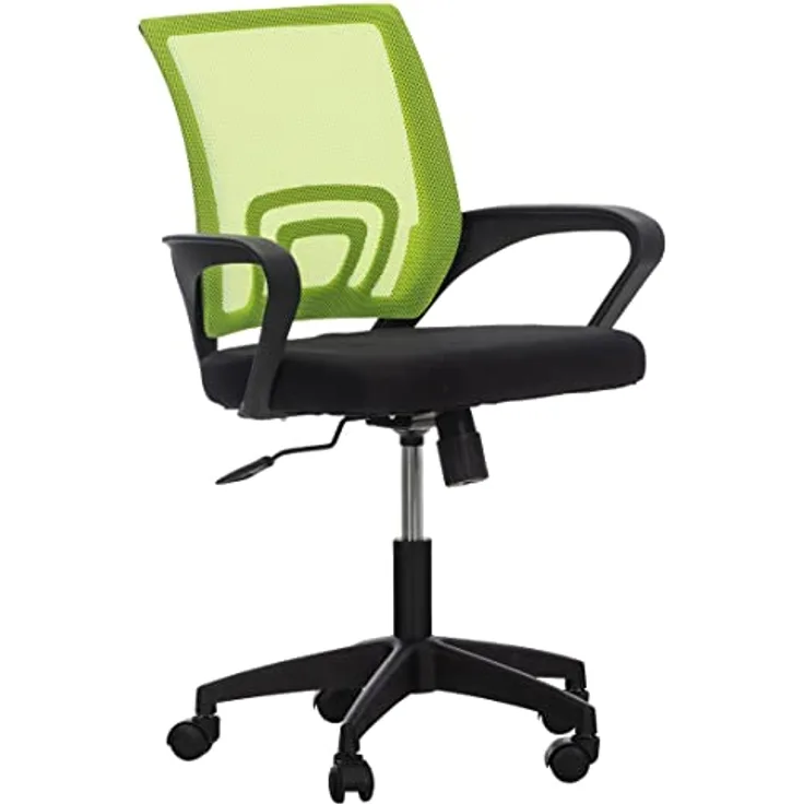 TPFLiving Bürostuhl Audrey, Ergonomischer Drehstuhl mit atmungsaktivem Netzbezug, Grün, 62x95x50 cm
