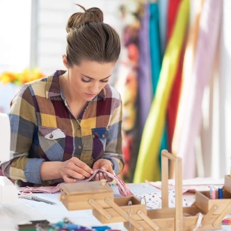 Nähkästchen klein aus Bambus 10022204 – Bild 3