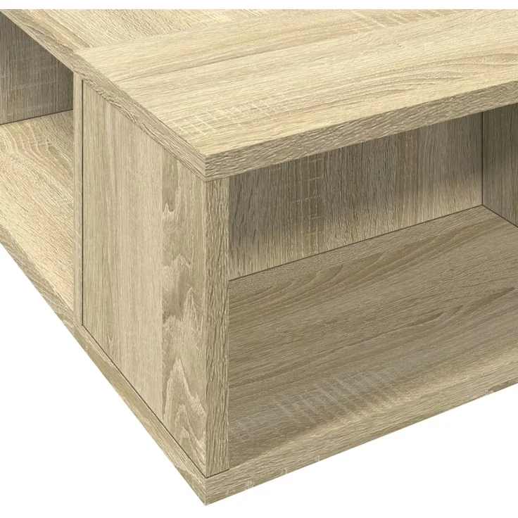 vidaXL Bettgestell Sonoma-Eiche 160x200 cm Holzwerkstoff 3280463 – Bild 7