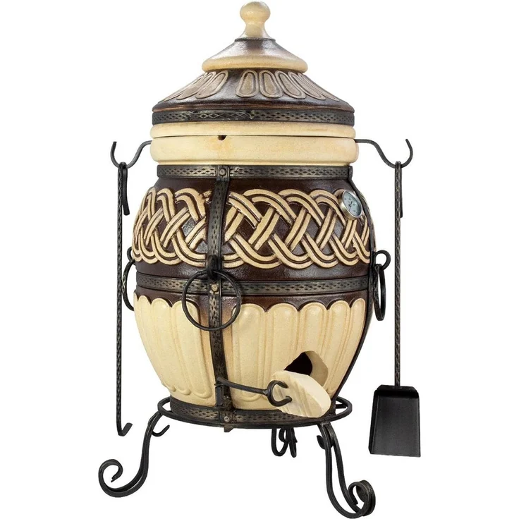 Tandoor Thor aus Schamott mit Zubehör Classic 7-teilig – Bild 3