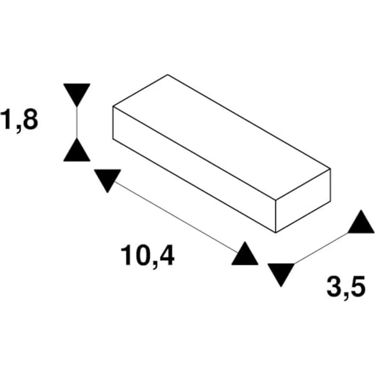 SLV Einspeiser für 1-Phasen HV-Stromschiene, schwarz, Erde rechts - 1 Phasen Stromschienen 230V – Bild 3