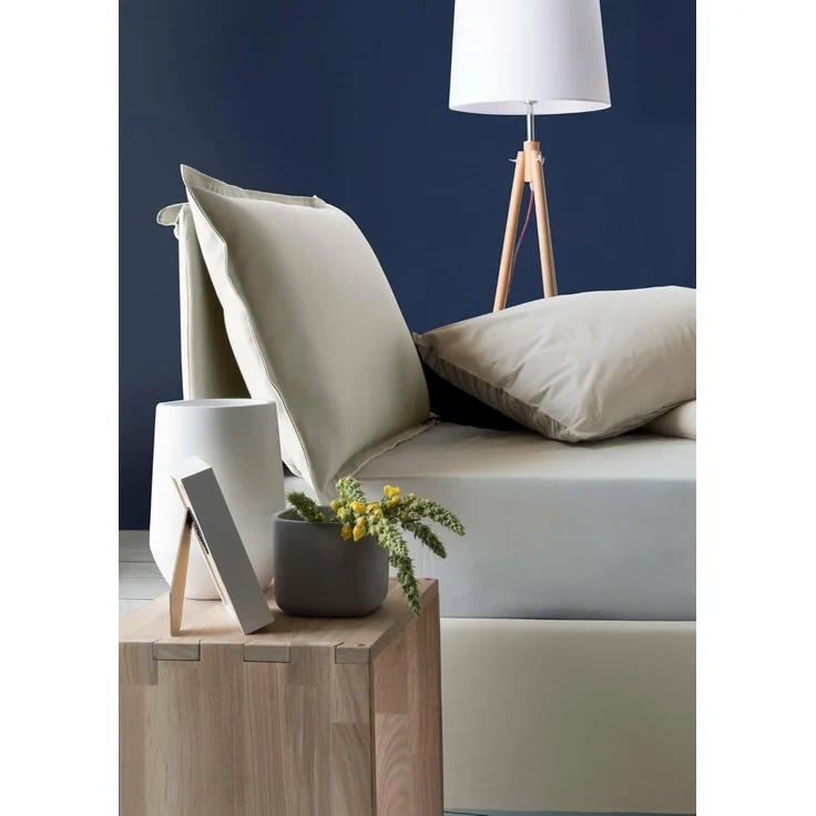 Talamo Italia - Roberta Einzelbett, Bettkasten mit Stoffbezug, 100 % Made in Italy, seitliche Öffnung, inklusive Matratze 80x190 cm, Beige – Bild 4