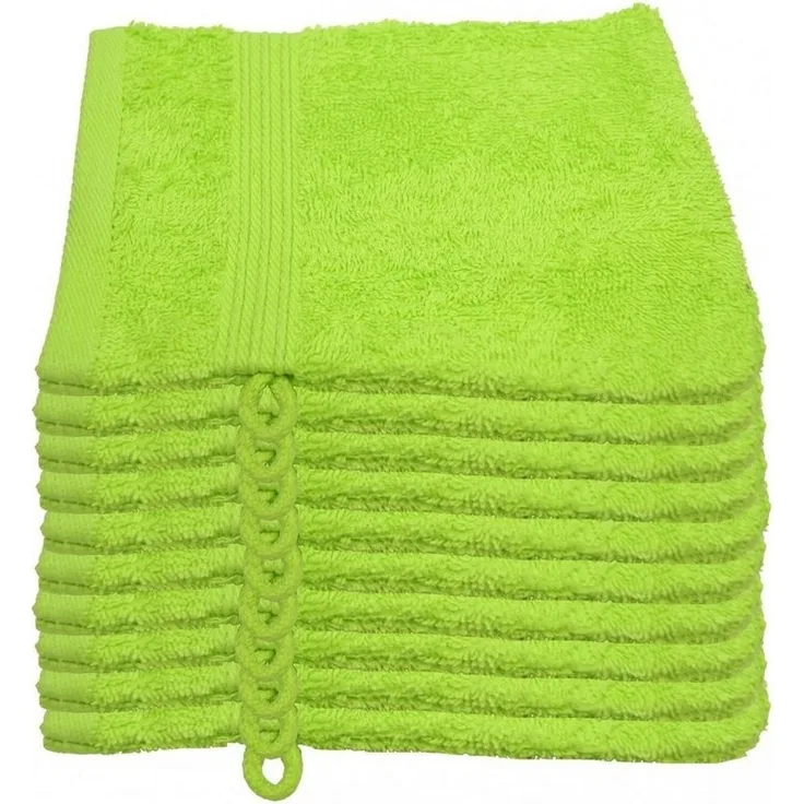 Julie Julsen Waschhandschuh 10-Waschhandschuh-Apfelgrün-Waschhandschuh 15 x 21 cm (10-tlg)