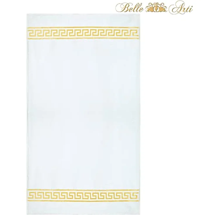 Belle Arti Handtücher Luxus Mäander Gästetücher Badetücher Duschtücher Saunatücher in Set, (1-St), schwarz, weiss, beige, rot, gold, 100% Baumwolle, Frottee, eingestickt – Bild 3