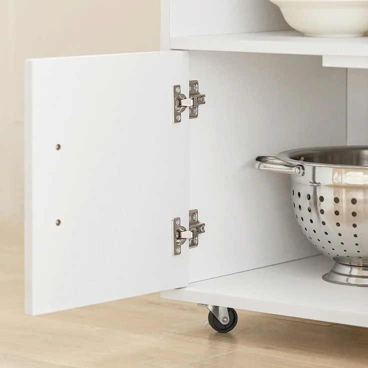SoBuy FKW113-WN Küchenwagen, Spanplatte, Melamin, Weiß, 82 x 88 x 46 cm – Bild 9