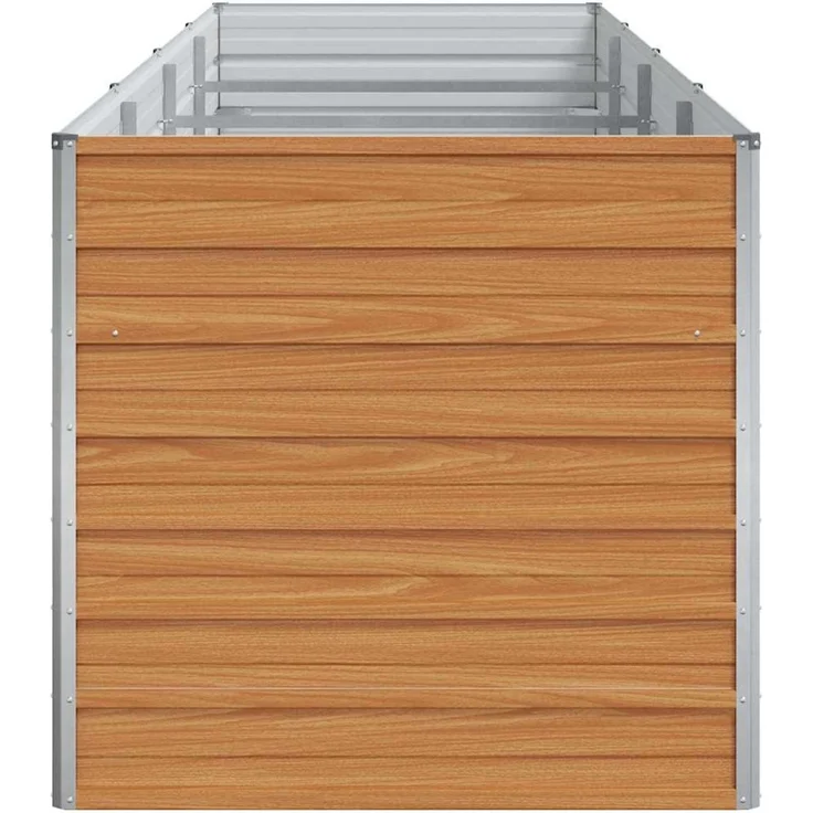 vidaXL Hochbeet Hellbraun 320 x 80 x 77 cm Verzinkter Stahl 42017338 – Bild 5
