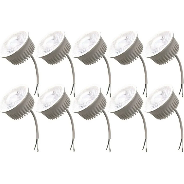 TRANGO LED-Leuchtmittel, 10er Pack MOCOB LED Modul Ultra flach nur 3cm hoch 3000K warmweiß 5.0 Watt als Ersatz für GU10 & MR16 Halogen Leuchtmittel für Einbauleuchte, 10 St, Deckenstrahler, Einbaustrahler, Deckenleuchte – Bild 4