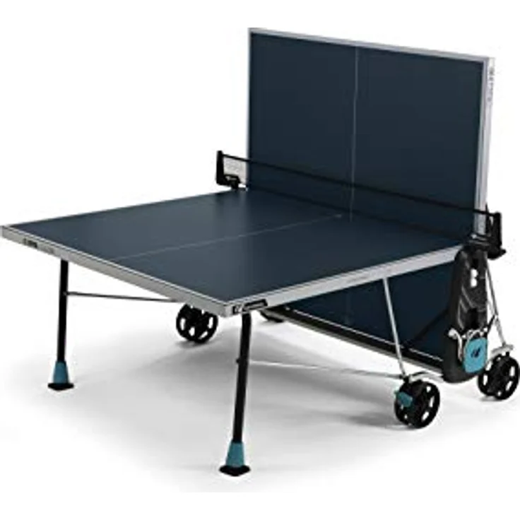 Cornilleau 300X Outdoor Tischtennisplatte, robuste Melaminharzplatte, höhenverstellbar, blau – Bild 4