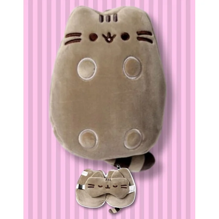 Pusheen Zierkissen Pusheen Relaxeazzz Reisekopfkissen mit Augenmaske