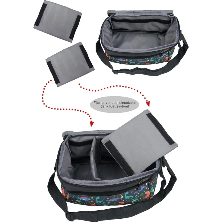 BambiniWelt by Rafael K. Aufbewahrungstasche Tasche für Toniebox Tigerbox für Musikbox Hörwürfel Innenfächer, innere Fächer dank Klettband frei verstellbar – Bild 4