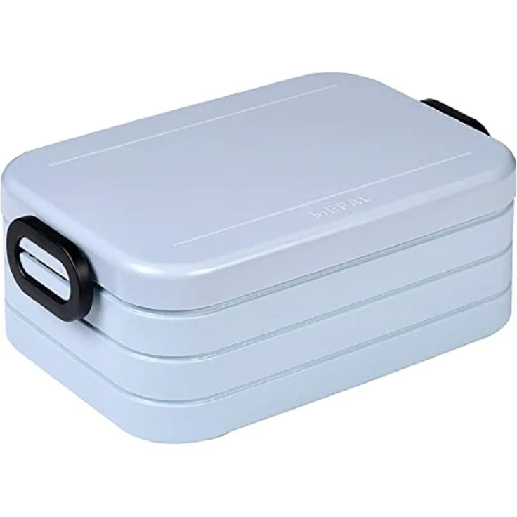 2-tlg. Mepal Take a Break Set – Nordic Blue old/ Hellblau – Groß / Klein – Lunchbox mit Trennwand – ideal für Mealprep – spülmaschinenfest, ABS – Bild 3
