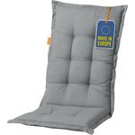 Madison Hochlehner Polsterauflage Grau | 8cm | Auflage für Hochlehner-Gartenstühle