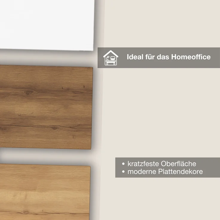 ASSMANN Schiebetürenschrank Allvia Eiche Tabak 100x44x73cm Holz – Bild 4