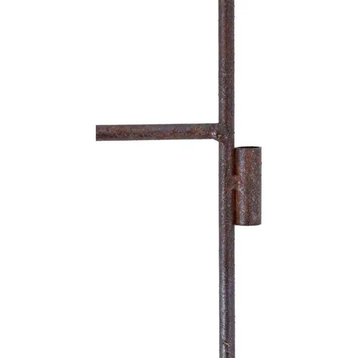 Schmuckzaun Metallzaun Gartenzaun 41x46 cm Zaunelemente 4er Set erweiterbar Rost – Bild 2