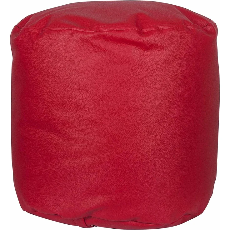 ARANAZ S.L. Griffe aus Holz, rund, Ø 40 x 38 cm, Rot, gepolsterter und bequemer Sitz
