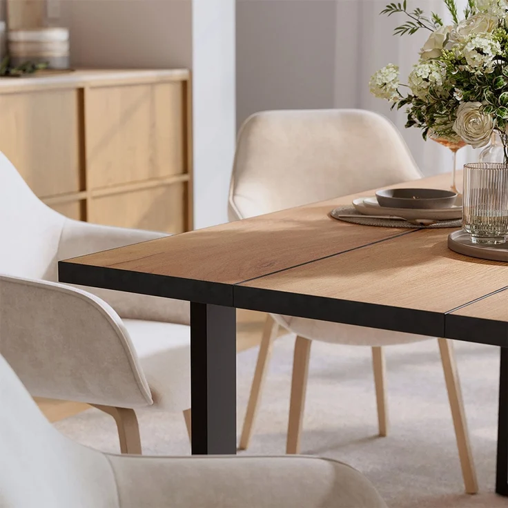 Esstisch Avido Goldkraft Eiche 160 x 90 cm Vicco – Bild 4