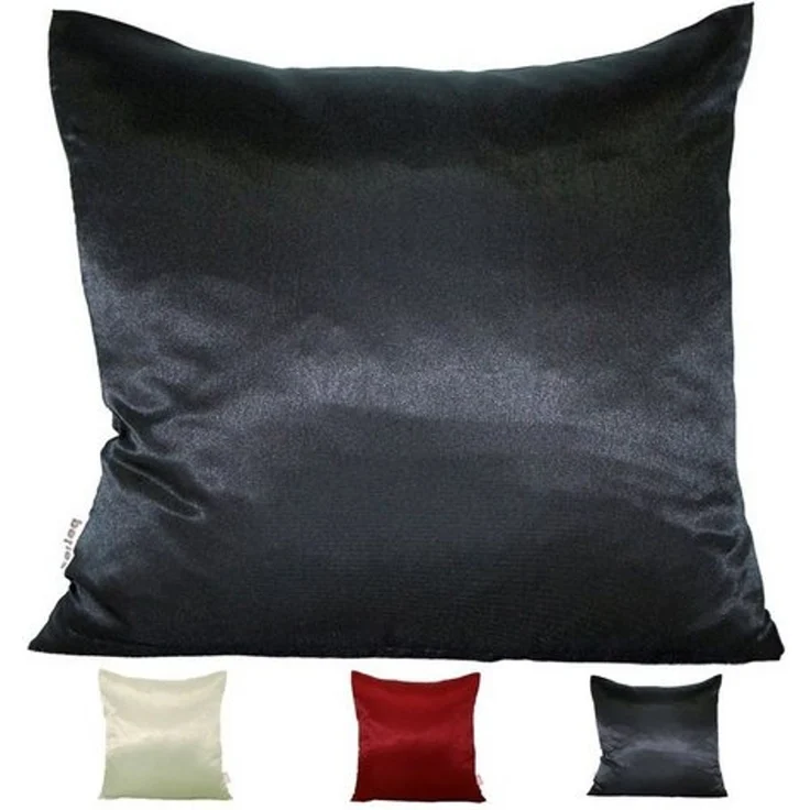 beties Kissenbezug Glanz Satin, (1 Stück), 40x60 cm schwarz – Bild 4