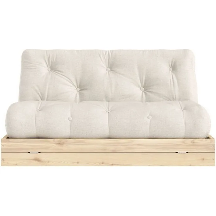 Karup Design Schlafsofa Flip Sofabed, Made in Europe, mehrere Farben, vielseitig einsetzbar, inkl. handgefertigte Futonmatratze, FSC®-zertifiziertes Massivholz