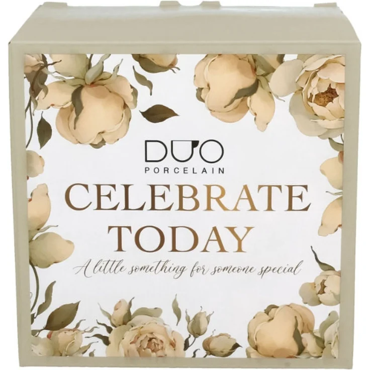DUO Becher mit Fuß ENGLISH ROSES WHITE, 510 ml, New Bone China Porzellan – Bild 3