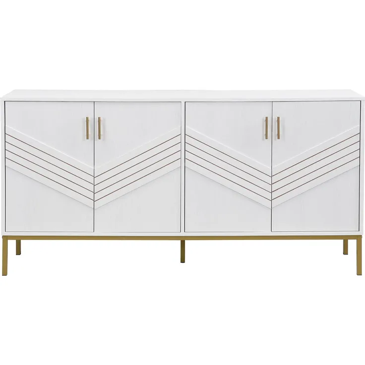 Sideboard 160/40/80.5 cm, Mehrzweckschrank mit Türen, Aufbewahrungsschrank, Küchenbuffet, Küchenschrank – Bild 6