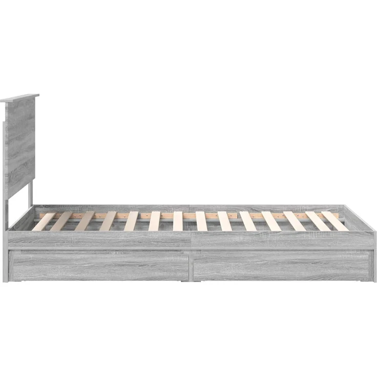 vidaXL Aufbewahrungsbett Graues Sonoma 100 x 200 cm Holzwerkstoff 3411241 – Bild 8