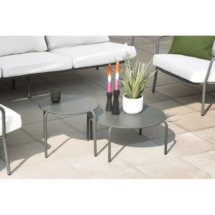 Primaster Gartenmöbel-Set Locarno Stahl Sitzgruppe inkl 2 Tischen Lounge Set – Bild 2