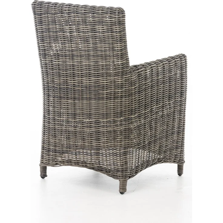 CLP Polyrattan Gartenstuhl Fontana 5mm,grau-meliert eisengrau – Bild 7