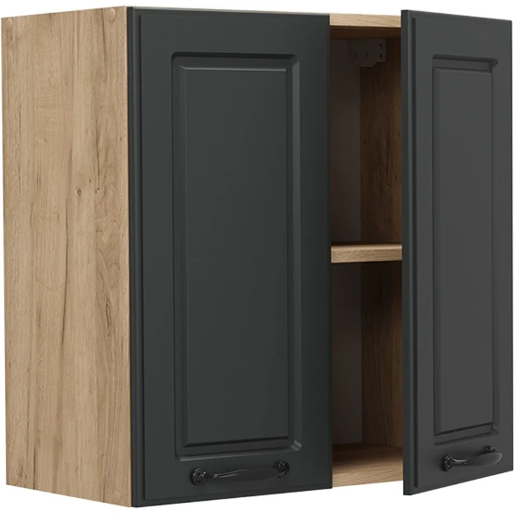 Hängeschrank R-Line Anthrazit Landhaus 60 cm Vicco – Bild 4