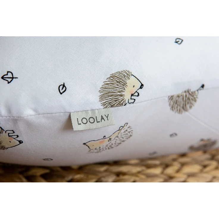 Loolay Stillkissen IGEL Baumwolle Schwangerschaftskissen Seitenschläferkissen Kissen, MUSTER: Kleine IGEL, WEICH Füllung + 100% BIO-Baumwolle Kissenbezug, XXL 170 cm Stillkissen + Bezug mit Reißverschluss! PREMIUM Geschenk, LOOLAY® - 100% Europäische S...