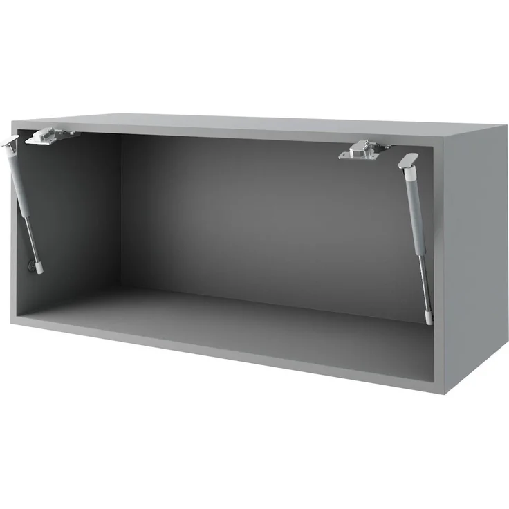 Küchenklapphängeschrank BONN 80x36cm Glas Farbe: dust grey matt / grau (BO-W4BS/80/LAM) – Bild 3