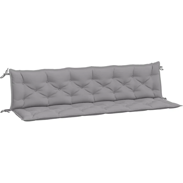 vidaXL Gartenbank-Auflagen 2 Stk. Grau 200x50x7 cm Oxford-Gewebe 361736 – Bild 1
